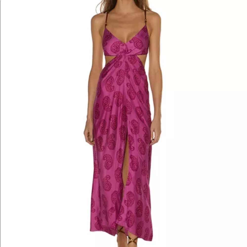 Vix Paula Hermanny Pink Long Dress